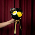 Yellow & White Crochet Rose Bouquet (2 Roses) | Handmade Forever Flower Mini Bouquet